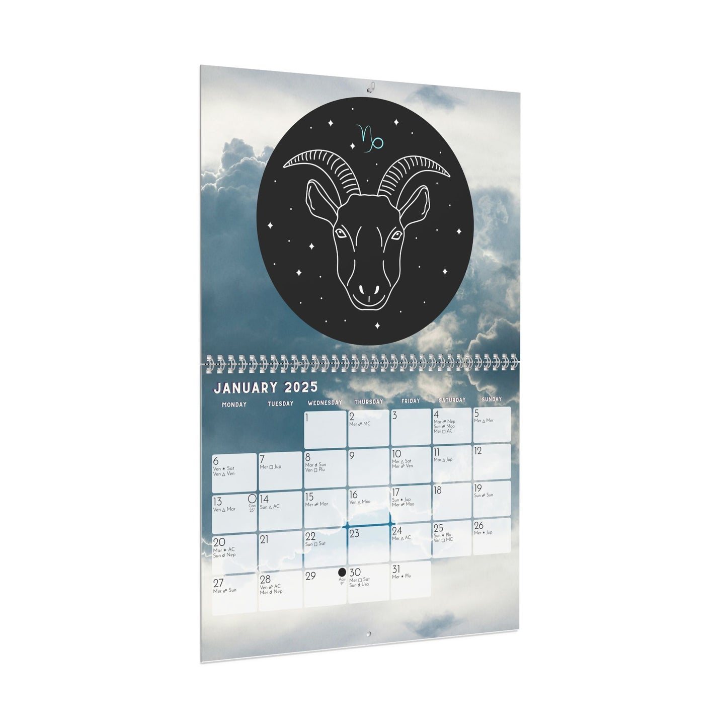 PERSONALISED Astrology Transit Wall Calendar 2025